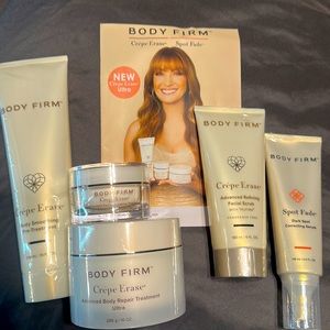 Crepe Erase Body Firm Bundle-5 products (as pictured). All in plastic wrap still